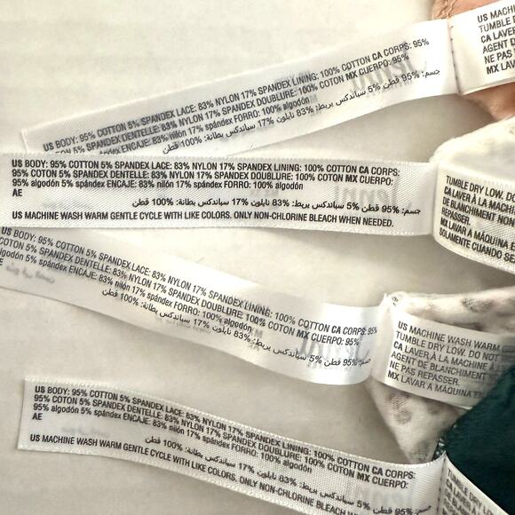 Jenni Intimates Lot 4pcs Hipster Cotton Panties - MultiColor - Plus XXXL 3X - Picture 7 of 7